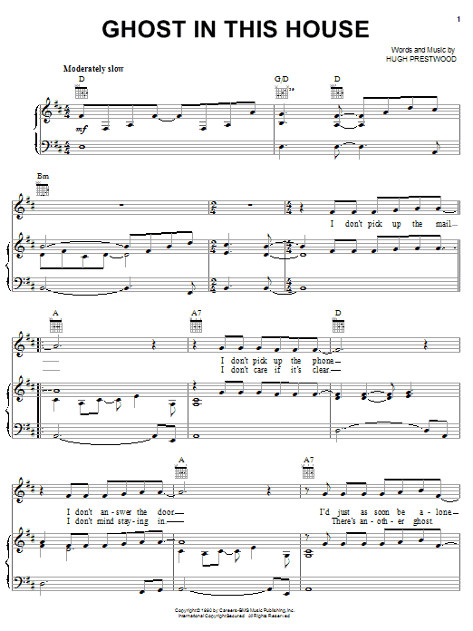 Alison Krauss Ghost In This House sheet music notes and chords. Download Printable PDF.