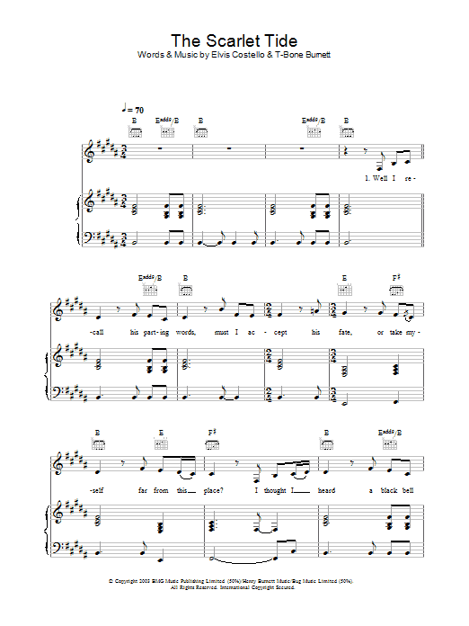 Alison Krauss The Scarlet Tide sheet music notes and chords. Download Printable PDF.