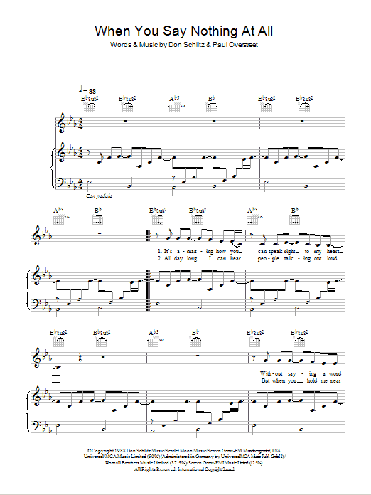 Alison Krauss When You Say Nothing At All sheet music notes and chords. Download Printable PDF.