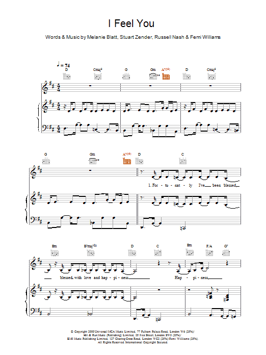 Learn to play All Saints I Feel You sheet music for Piano, Vocal & Guitar Chords in minutes. Price: 7.8900$ All Saints I Feel You sheet music notes and chords arranged for Piano, Vocal & Guitar Chords