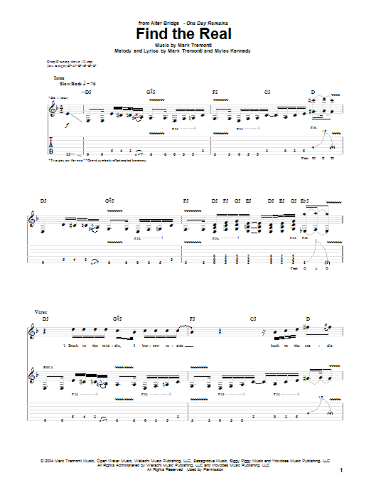 Learn to play Alter Bridge Find The Real sheet music for Guitar Tab in minutes. Price: 7.8900$ Alter Bridge Find The Real sheet music notes and chords arranged for Guitar Tab
