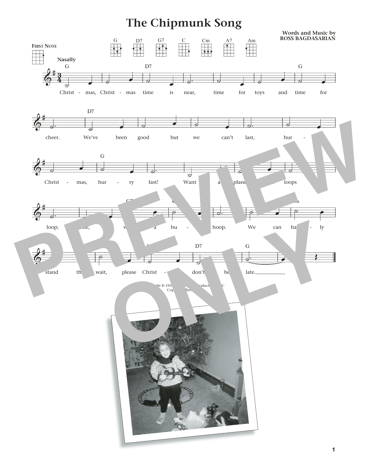 Learn to play Alvin And The Chipmunks The Chipmunk Song (from The Daily Ukulele) (arr. Liz and Jim Beloff) sheet music for Ukulele in minutes. Price: 5.9900$ Alvin And The Chipmunks The Chipmunk Song (from The Daily Ukulele) (arr. Liz and Jim Beloff) sheet music notes and chords arranged for Ukulele
