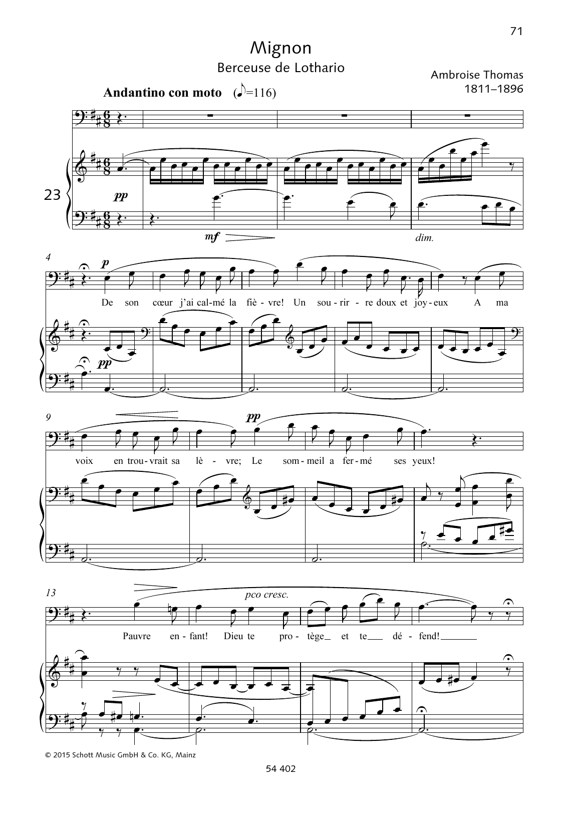 Learn to play Ambroise Thomas De son coeur j'ai calmé la fièvre! sheet music for Piano & Vocal in minutes. Price: 6.9900$ Ambroise Thomas De son coeur j'ai calmé la fièvre! sheet music notes and chords arranged for Piano & Vocal