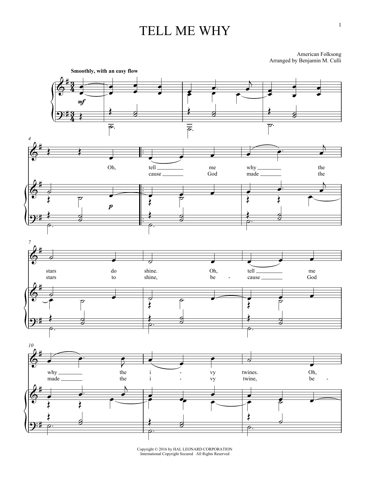 American Folksong Tell Me Why sheet music notes and chords. Download Printable PDF.