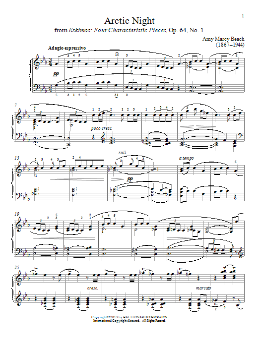 Learn to play Gail Smith Arctic Night sheet music for Piano Solo in minutes. Price: 7.8900$ Gail Smith Arctic Night sheet music notes and chords arranged for Piano Solo