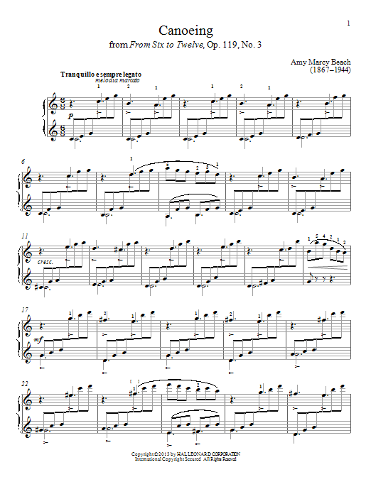 Learn to play Gail Smith Canoeing sheet music for Piano Solo in minutes. Price: 7.8900$ Gail Smith Canoeing sheet music notes and chords arranged for Piano Solo