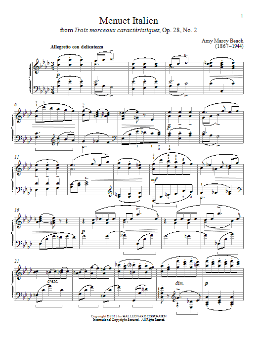 Learn to play Gail Smith Menuet Italien sheet music for Piano Solo in minutes. Price: 7.8900$ Gail Smith Menuet Italien sheet music notes and chords arranged for Piano Solo