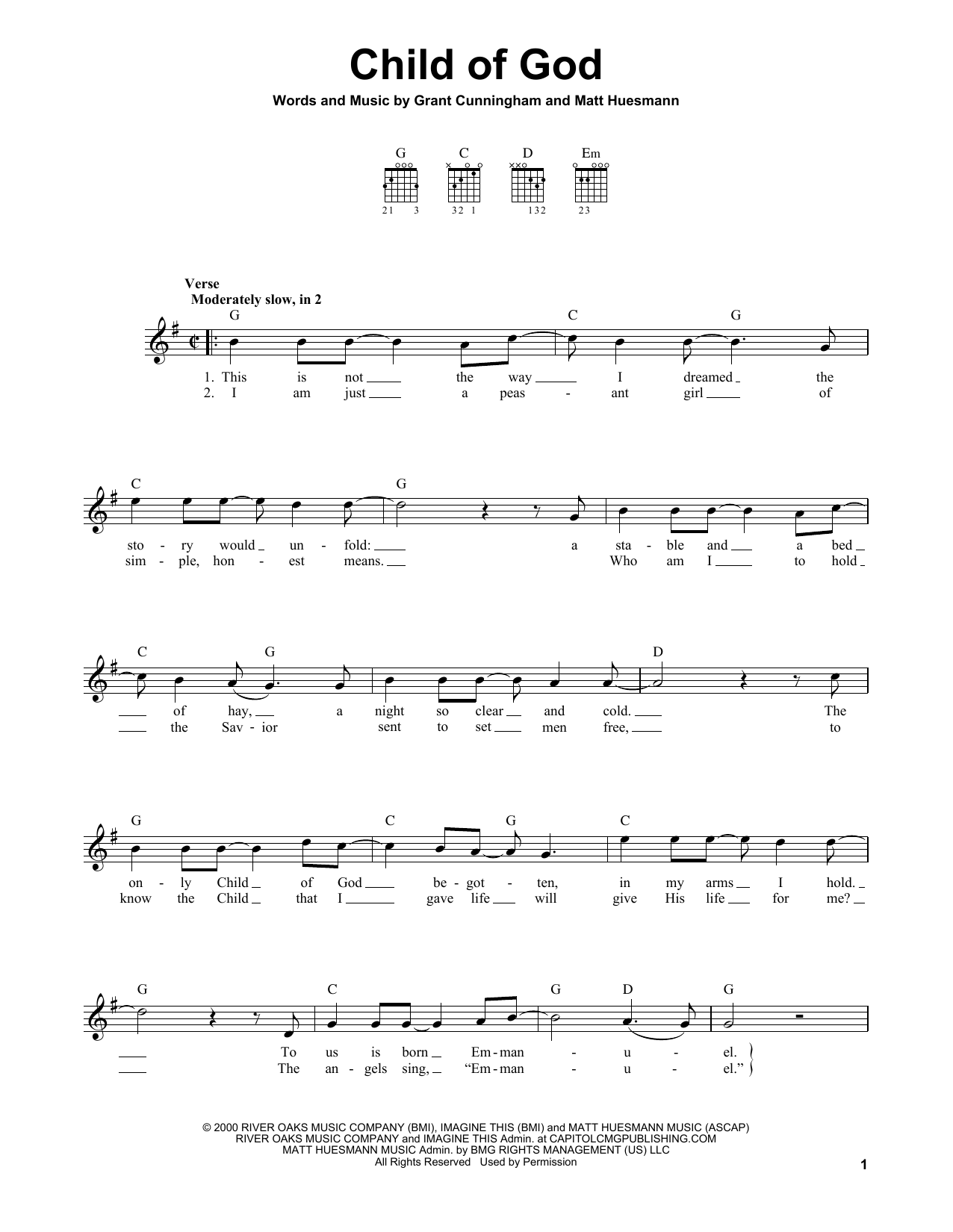 Amy Grant Child Of God sheet music notes and chords. Download Printable PDF.