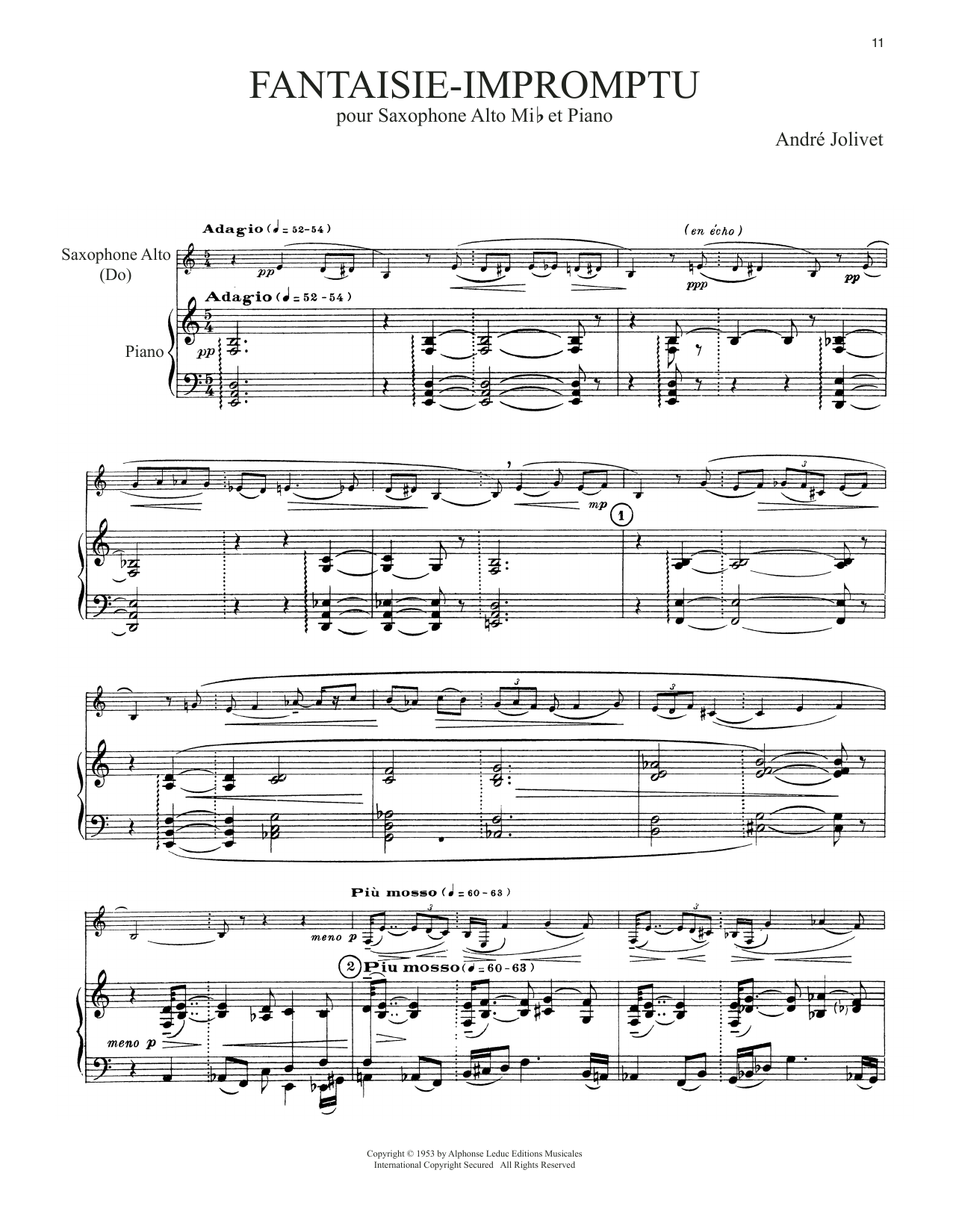 Andre Jolivet Fantaisie-Impromptu sheet music notes and chords. Download Printable PDF.