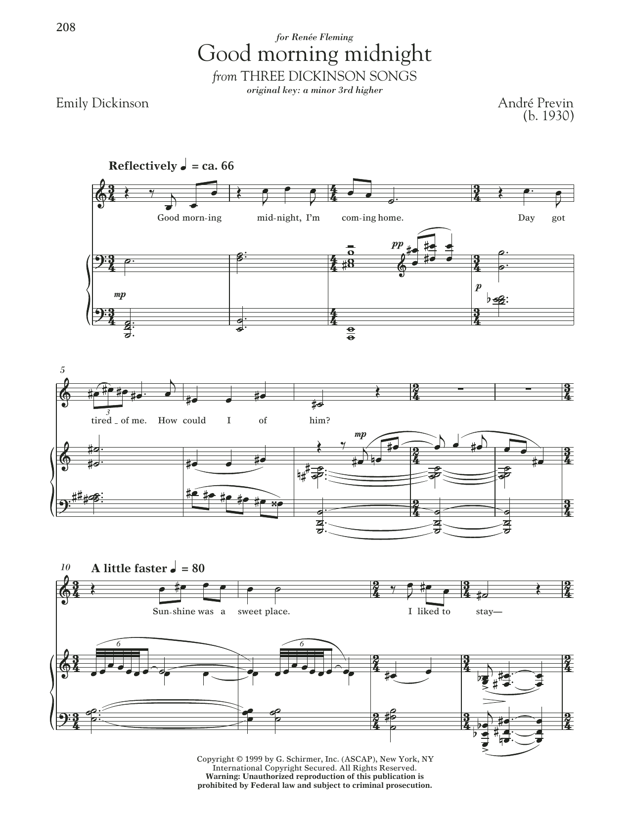 André Previn Good Morning Midnight sheet music notes and chords. Download Printable PDF.