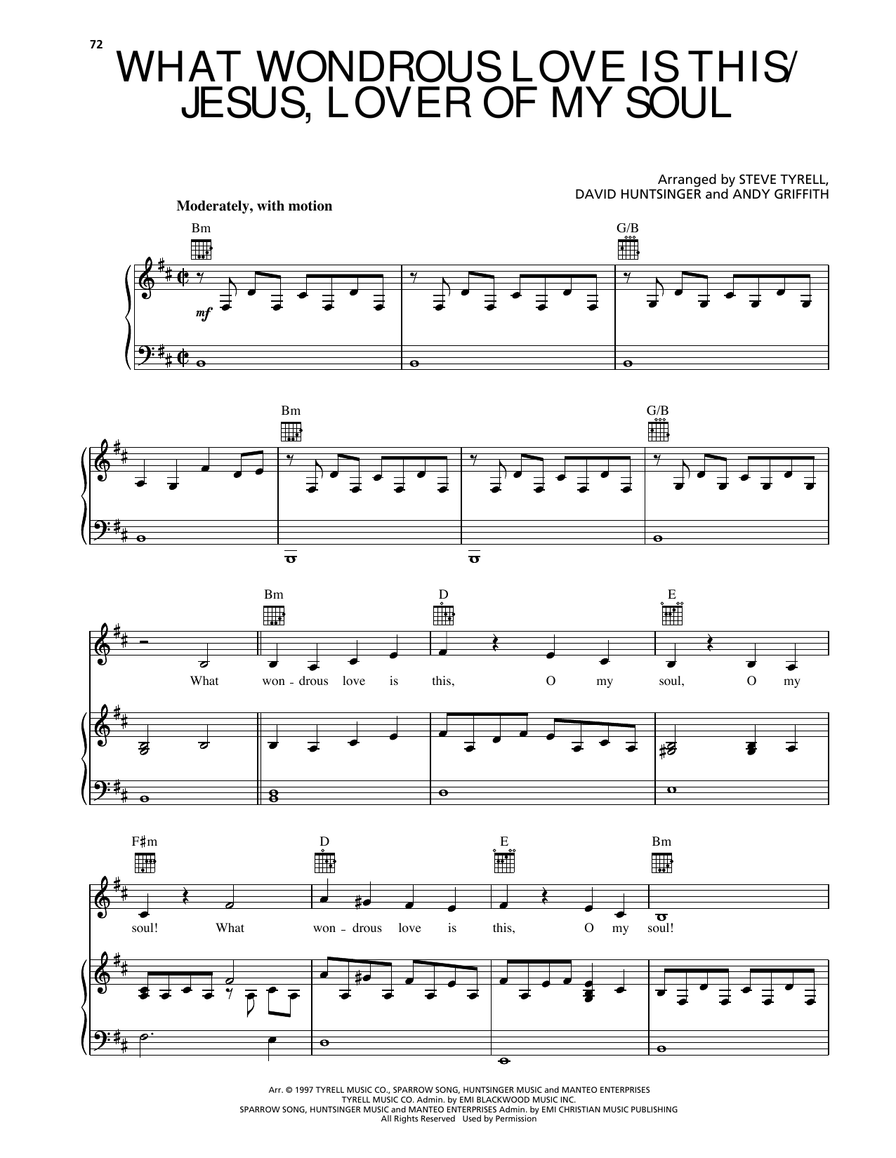Learn to play Andy Griffith What Wondrous Love Is This/Jesus, Lover Of My Soul sheet music for Piano, Vocal & Guitar Chords (Right-Hand Melody) in minutes. Price: 7.8900$ Andy Griffith What Wondrous Love Is This/Jesus, Lover Of My Soul sheet music notes and chords arranged for Piano, Vocal & Guitar Chords (Right-Hand Melody)