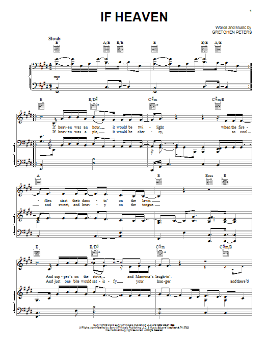 Andy Griggs If Heaven sheet music notes and chords. Download Printable PDF.