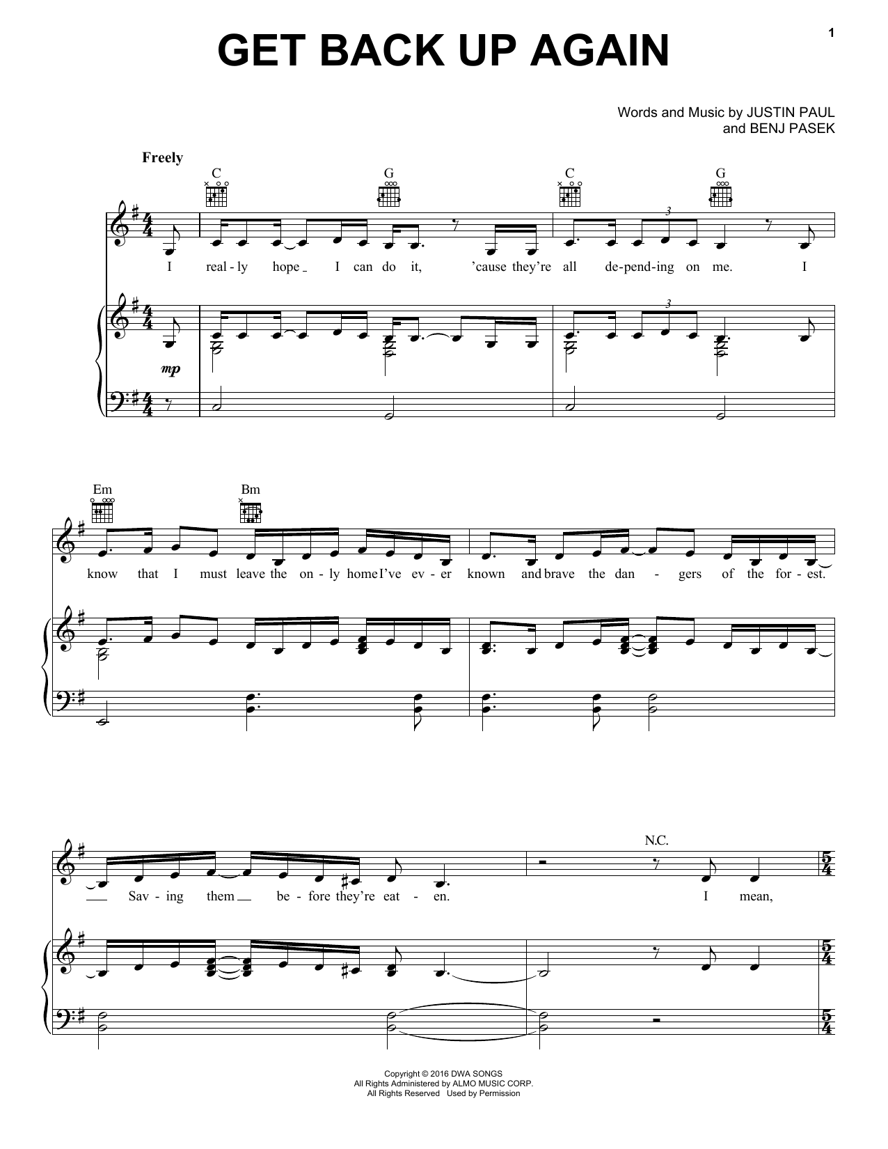 Learn to play Anna Kendrick Get Back Up Again (from Trolls) sheet music for Educational Piano in minutes. Price: 6.9900$ Anna Kendrick Get Back Up Again (from Trolls) sheet music notes and chords arranged for Educational Piano