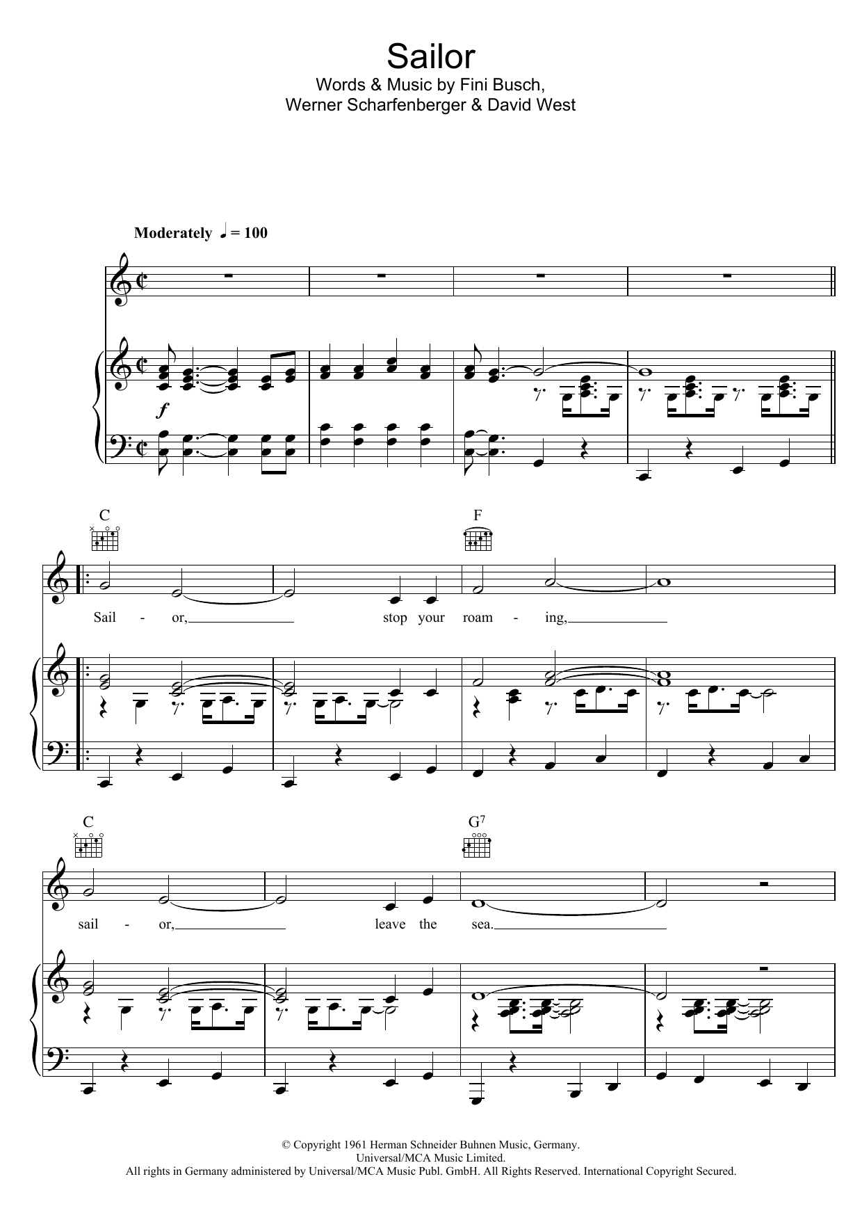 Anne Shelton Sailor sheet music notes and chords. Download Printable PDF.