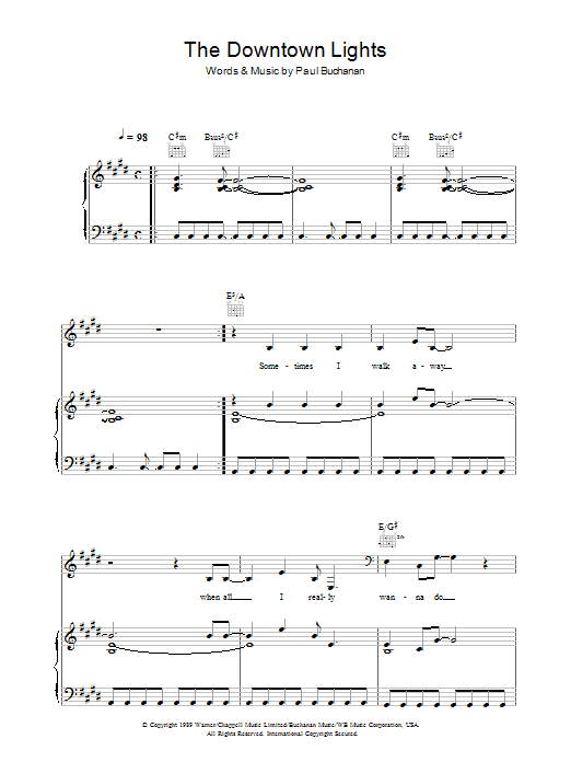 Learn to play Annie Lennox The Downtown Lights sheet music for Piano, Vocal & Guitar Chords in minutes. Price: 7.8900$ Annie Lennox The Downtown Lights sheet music notes and chords arranged for Piano, Vocal & Guitar Chords