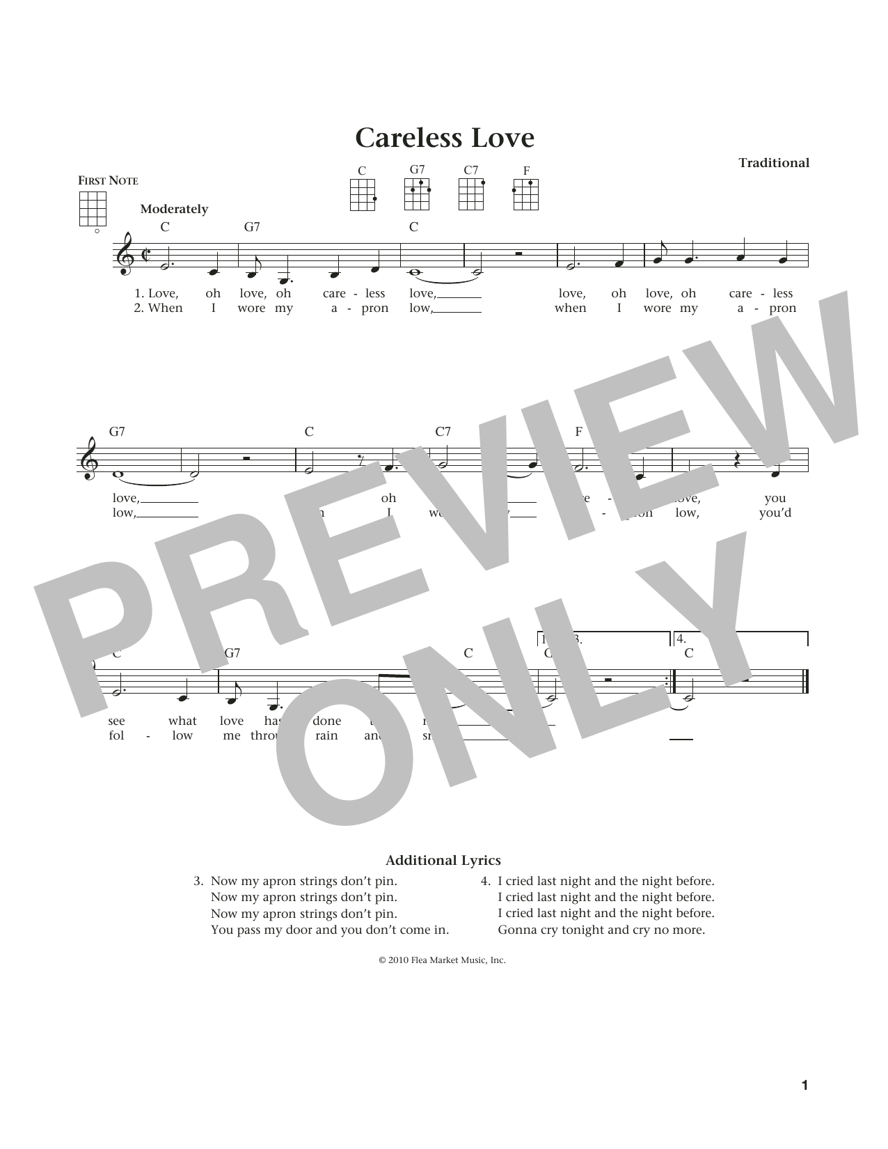 Learn to play Anonymous Careless Love (from The Daily Ukulele) (arr. Liz and Jim Beloff) sheet music for Ukulele in minutes. Price: 5.9900$ Anonymous Careless Love (from The Daily Ukulele) (arr. Liz and Jim Beloff) sheet music notes and chords arranged for Ukulele