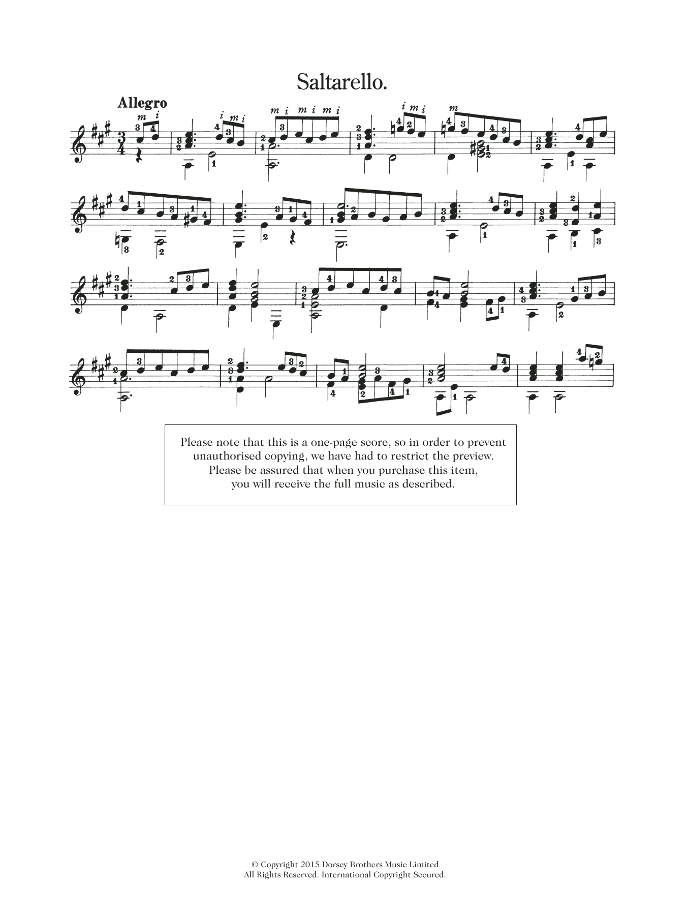 Anonymous Saltarello sheet music notes and chords. Download Printable PDF.