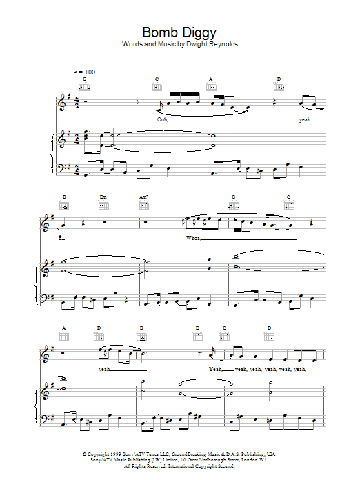 Another Level Bomb Diggy sheet music notes and chords. Download Printable PDF.