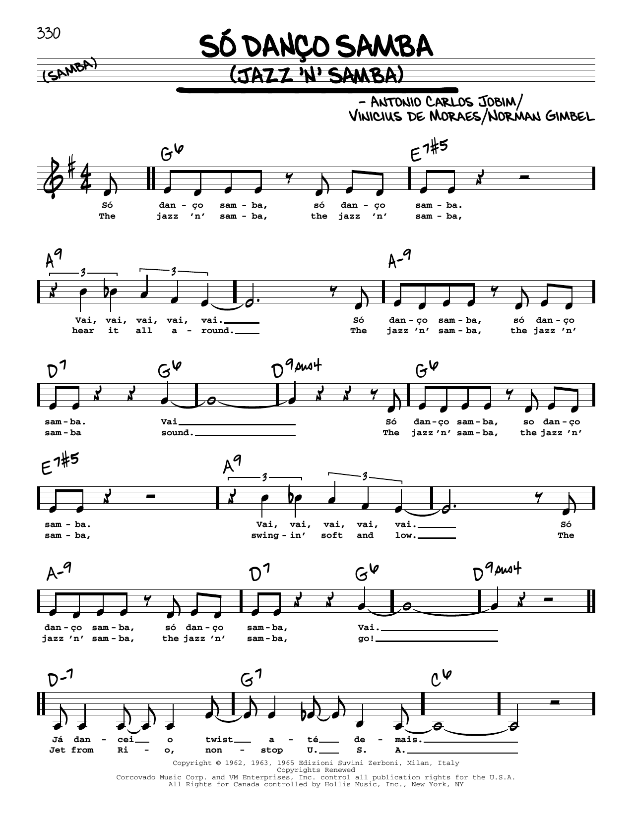 Antonio Carlos Jobim Jazz 'N' Samba (So Danco Samba) (Low Voice) sheet music notes and chords. Download Printable PDF.