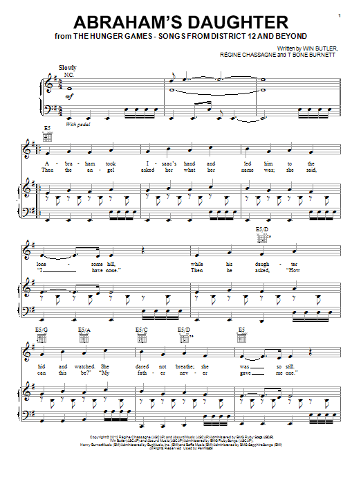 Learn to play Arcade Fire Abraham's Daughter sheet music for Guitar Tab in minutes. Price: 7.8900$ Arcade Fire Abraham's Daughter sheet music notes and chords arranged for Guitar Tab