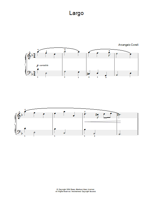 Learn to play Arcangelo Corelli Largo sheet music for Piano, Vocal & Guitar Chords in minutes. Price: 7.8900$ Arcangelo Corelli Largo sheet music notes and chords arranged for Piano, Vocal & Guitar Chords
