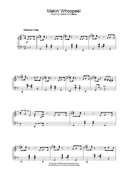 Art Tatum Makin' Whoopee sheet music notes and chords arranged for Piano Solo