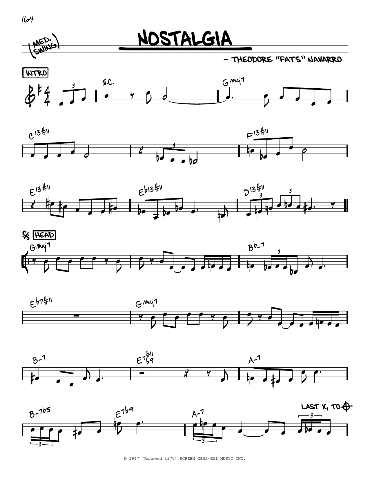 Arturo Sandoval Nostalgia sheet music notes and chords. Download Printable PDF.