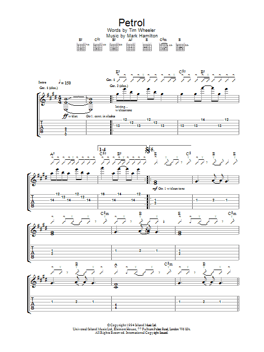 Learn to play Ash Petrol sheet music for Guitar Tab in minutes. Price: 7.8900$ Ash Petrol sheet music notes and chords arranged for Guitar Tab