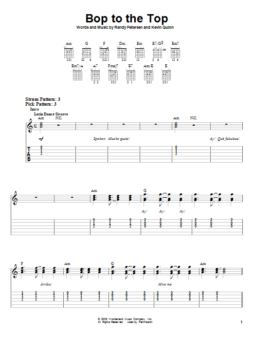 Ashley Tisdale and Lucas Grabeel Bop To The Top (from High School Musical) sheet music notes and chords. Download Printable PDF.