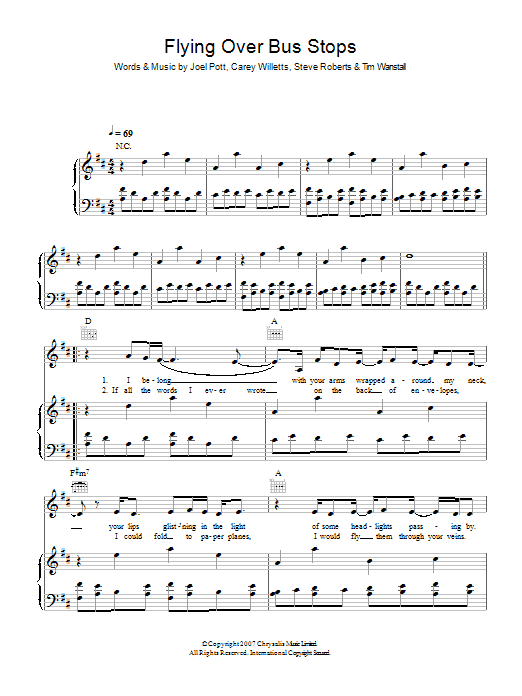 Learn to play Athlete Flying Over Bus Stops sheet music for Piano, Vocal & Guitar Chords in minutes. Price: 7.8900$ Athlete Flying Over Bus Stops sheet music notes and chords arranged for Piano, Vocal & Guitar Chords