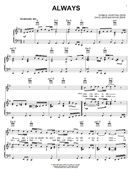 Atlantic Starr Always sheet music notes and chords. Download Printable PDF.