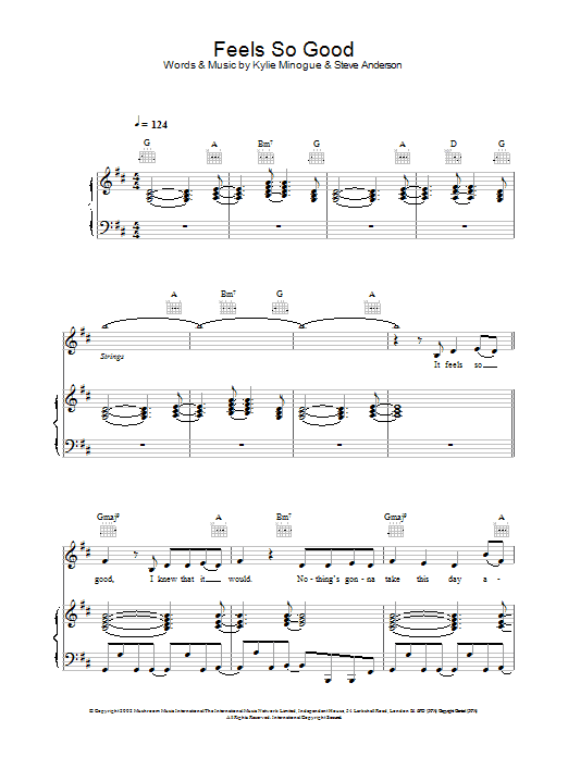 Learn to play Atomic Kitten Feels So Good sheet music for Piano, Vocal & Guitar Chords in minutes. Price: 7.8900$ Atomic Kitten Feels So Good sheet music notes and chords arranged for Piano, Vocal & Guitar Chords