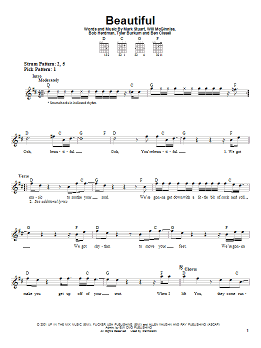 Audio Adrenaline Beautiful sheet music notes and chords. Download Printable PDF.