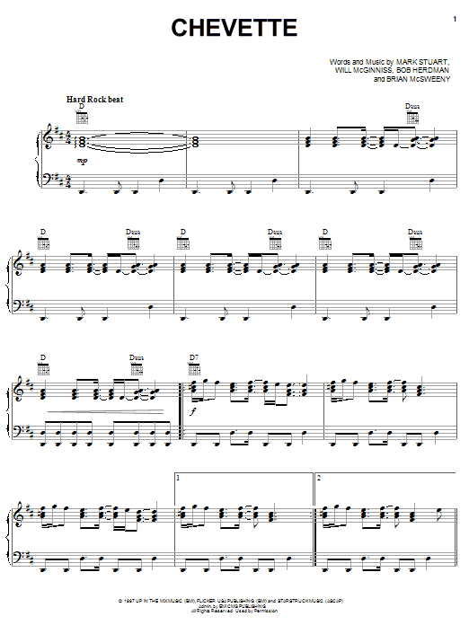 Learn to play Audio Adrenaline Chevette sheet music for Piano, Vocal & Guitar Chords (Right-Hand Melody) in minutes. Price: 7.8900$ Audio Adrenaline Chevette sheet music notes and chords arranged for Piano, Vocal & Guitar Chords (Right-Hand Melody)