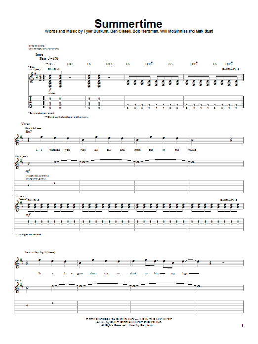 Learn to play Audio Adrenaline Summertime sheet music for Guitar Tab in minutes. Price: 7.8900$ Audio Adrenaline Summertime sheet music notes and chords arranged for Guitar Tab