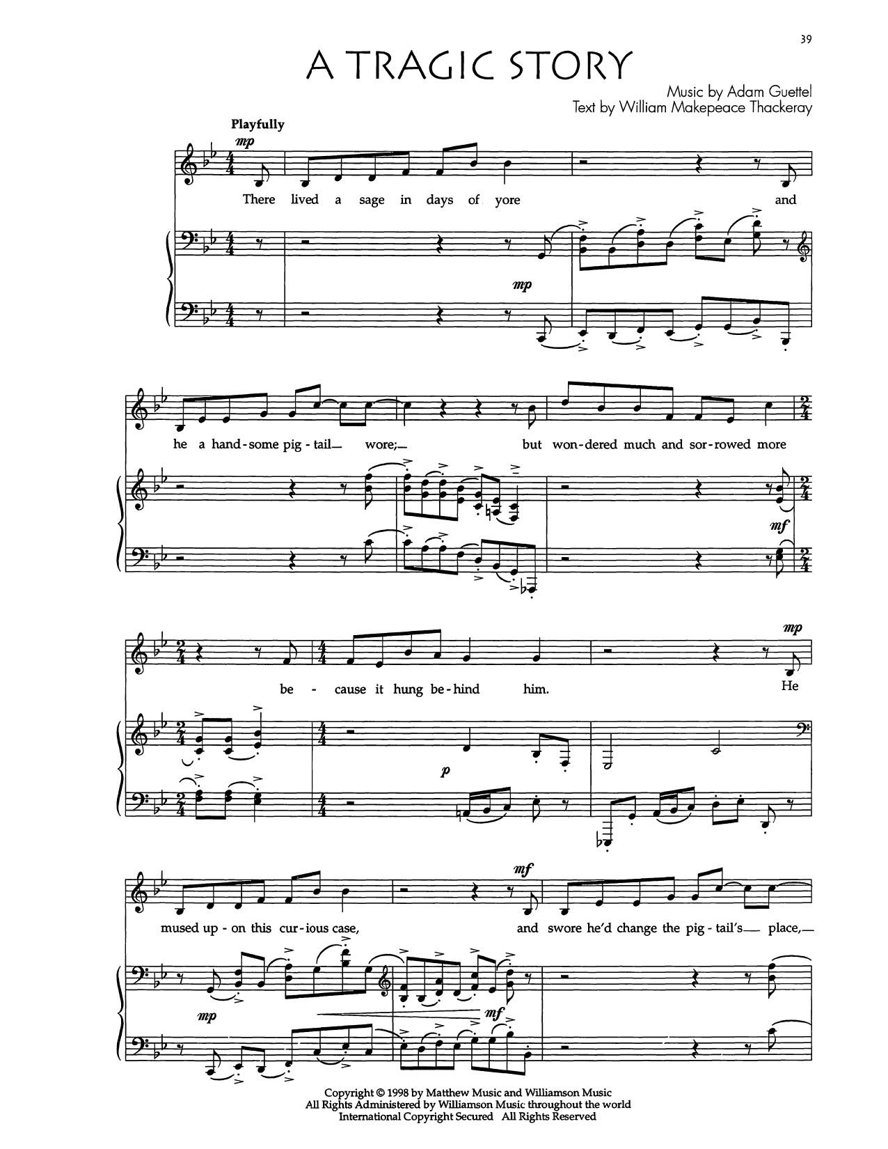 Learn to play Audra McDonald A Tragic Story sheet music for Piano & Vocal in minutes. Price: 7.8900$ Audra McDonald A Tragic Story sheet music notes and chords arranged for Piano & Vocal