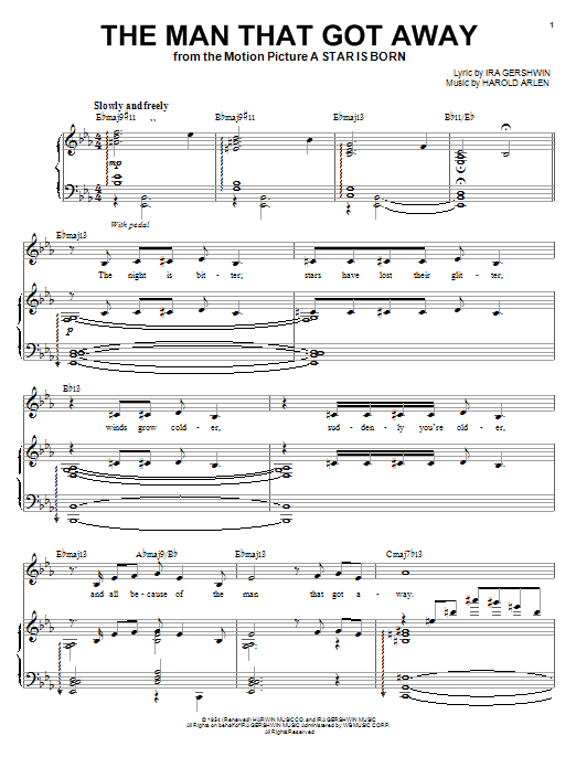 Audra McDonald The Man That Got Away sheet music notes and chords. Download Printable PDF.