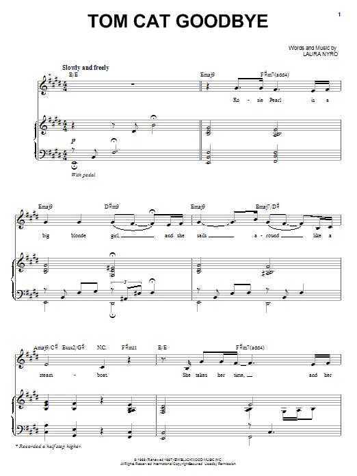 Learn to play Audra McDonald Tom Cat Goodbye sheet music for Piano & Vocal in minutes. Price: 7.8900$ Audra McDonald Tom Cat Goodbye sheet music notes and chords arranged for Piano & Vocal