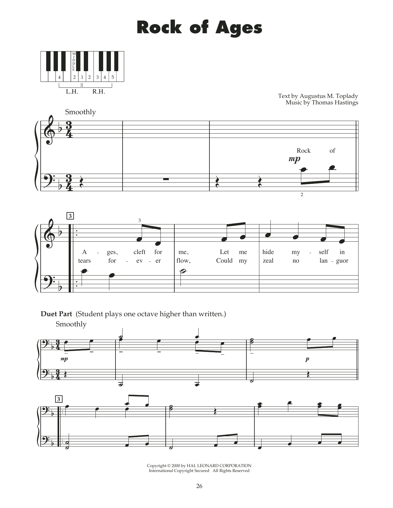 Augustus M. Toplady Rock Of Ages (arr. Carol Klose) sheet music notes and chords. Download Printable PDF.