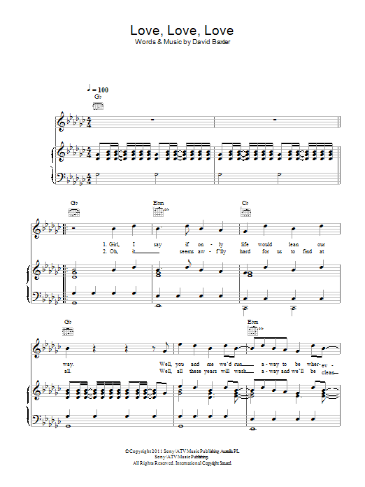 Learn to play Avalanche City Love, Love, Love sheet music for Piano, Vocal & Guitar Chords in minutes. Price: 7.8900$ Avalanche City Love, Love, Love sheet music notes and chords arranged for Piano, Vocal & Guitar Chords