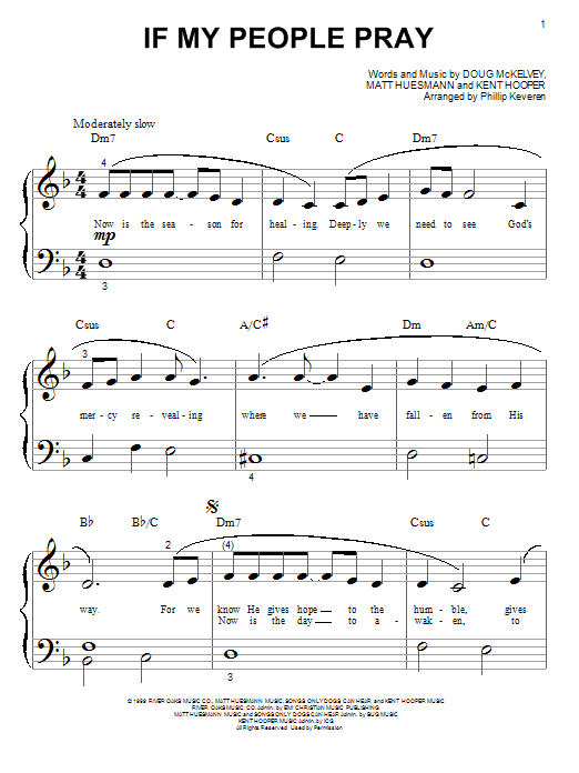 Avalon If My People Pray sheet music notes and chords. Download Printable PDF.