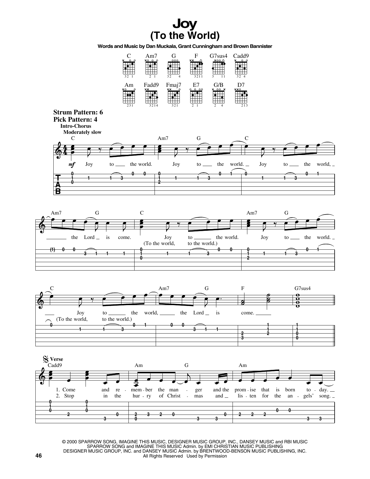 Avalon Joy (To The World) sheet music notes and chords. Download Printable PDF.