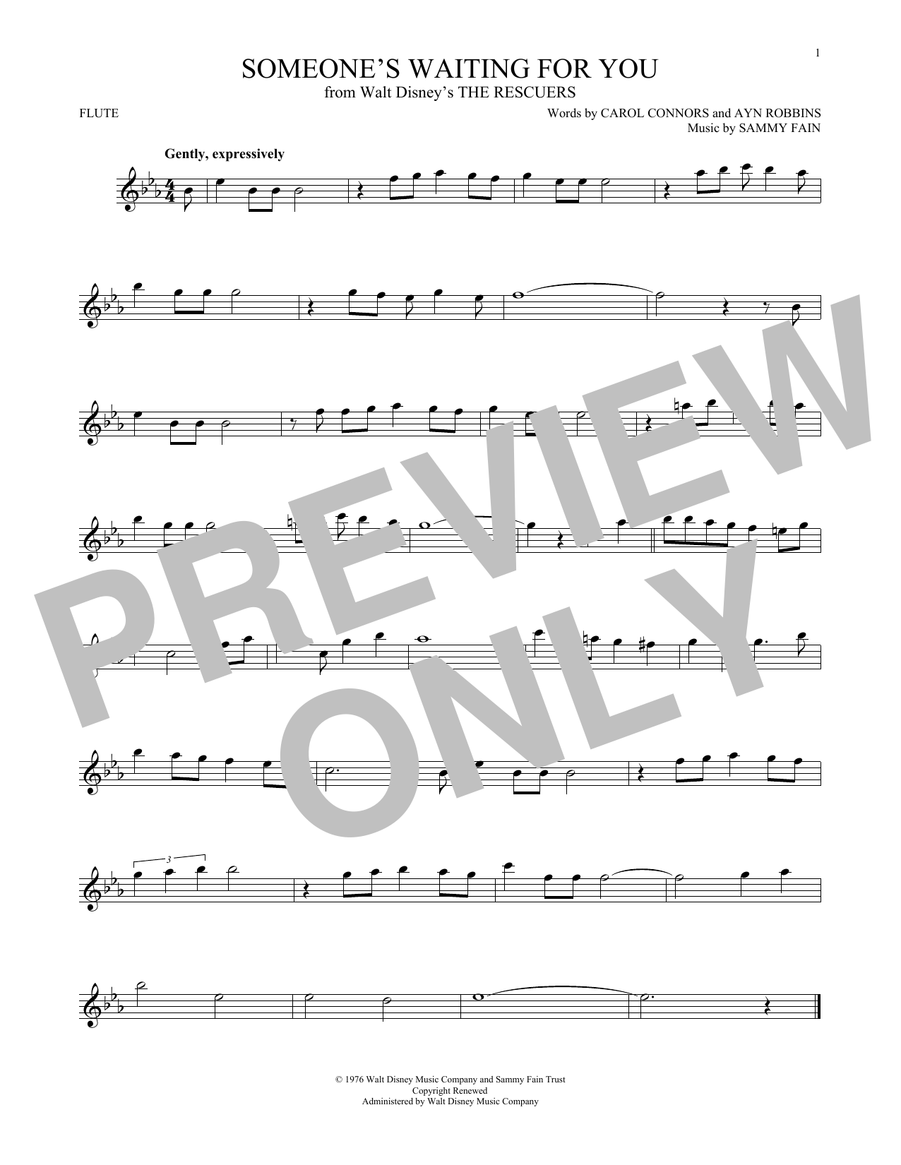 Ayn Robbins Someone's Waiting For You sheet music notes and chords. Download Printable PDF.