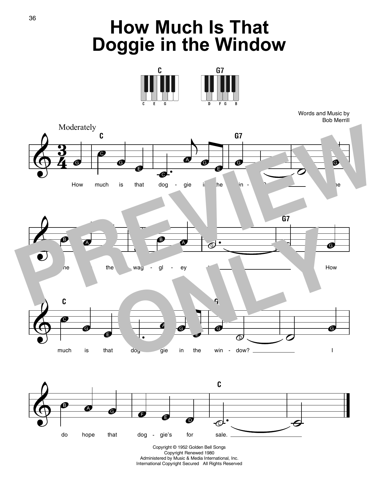 Baby Jane & The Rockabyes How Much Is That Doggie In The Window sheet music notes and chords. Download Printable PDF.