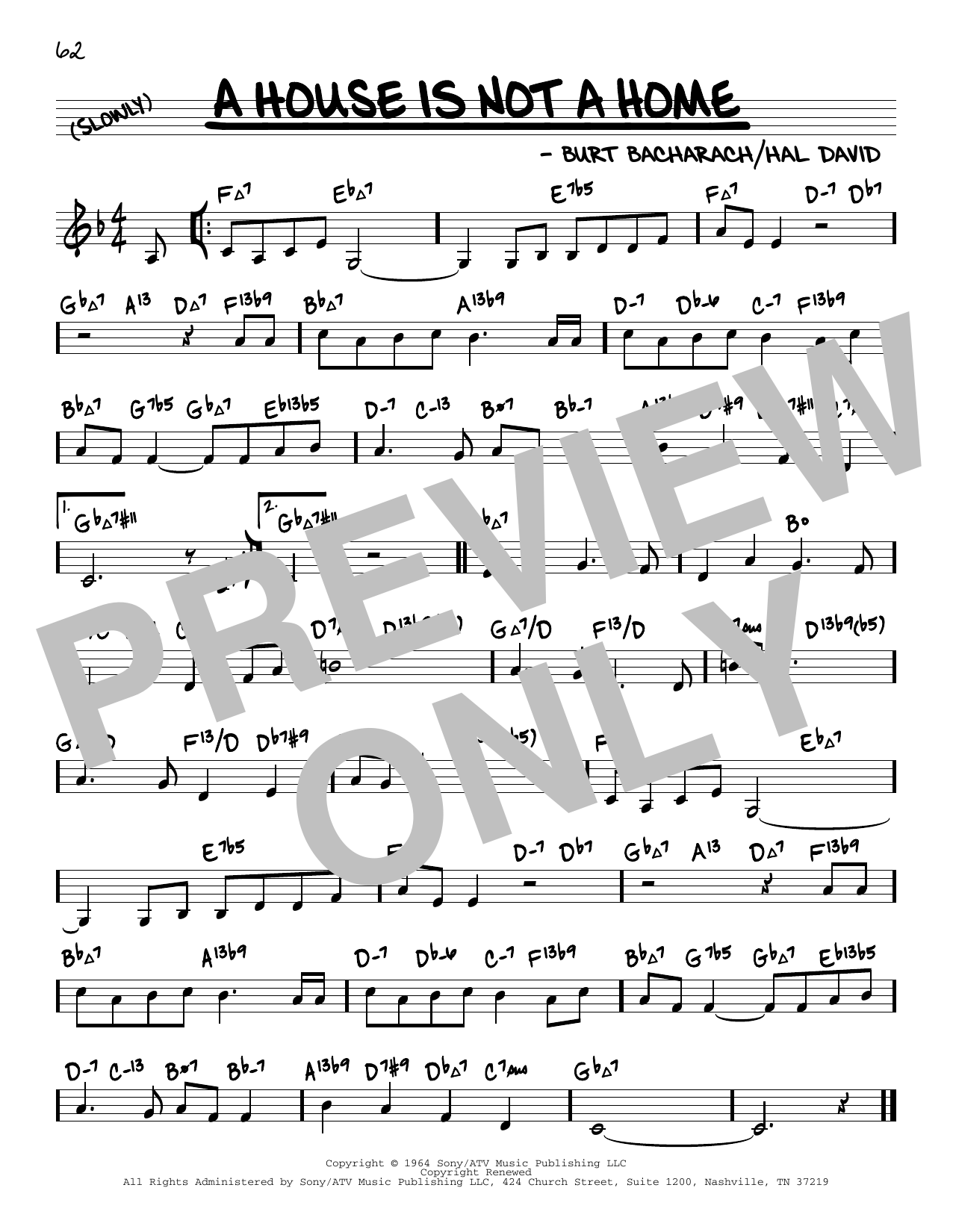 Learn to play Bacharach & David A House Is Not A Home (arr. David Hazeltine) sheet music for Real Book – Enhanced Chords in minutes. Price: 5.9900$ Bacharach & David A House Is Not A Home (arr. David Hazeltine) sheet music notes and chords arranged for Real Book – Enhanced Chords