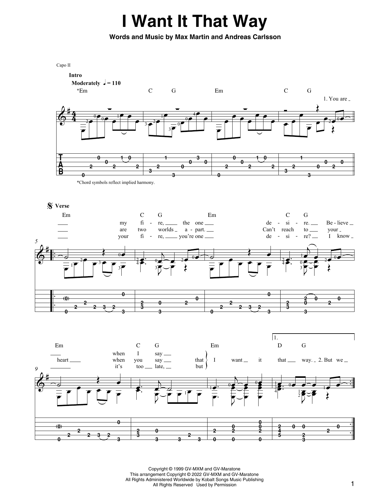 Backstreet Boys I Want It That Way (arr. Ben Pila) sheet music notes and chords. Download Printable PDF.