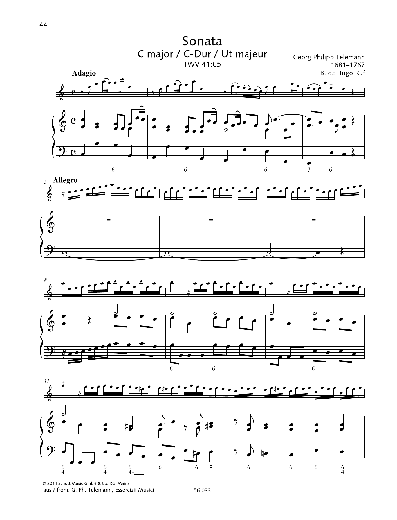 Learn to play Baldassare Galuppi Sonata C Major sheet music for Woodwind Solo in minutes. Price: 5.9900$ Baldassare Galuppi Sonata C Major sheet music notes and chords arranged for Woodwind Solo