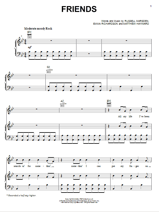 Learn to play Band Of Skulls Friends sheet music for Piano, Vocal & Guitar Chords (Right-Hand Melody) in minutes. Price: 7.8900$ Band Of Skulls Friends sheet music notes and chords arranged for Piano, Vocal & Guitar Chords (Right-Hand Melody)