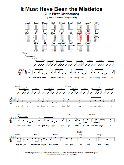 Barbara Mandrell It Must Have Been The Mistletoe (Our First Christmas) sheet music notes and chords. Download Printable PDF.