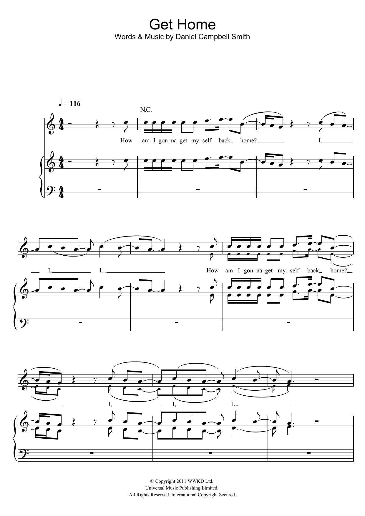 Learn to play Bastille Get Home sheet music for Piano, Vocal & Guitar Chords in minutes. Price: 7.8900$ Bastille Get Home sheet music notes and chords arranged for Piano, Vocal & Guitar Chords